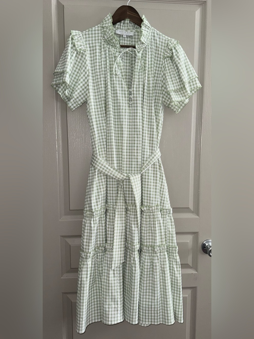 Hunter Bell Matthews Dress, Pale Green small NWOT - Picture 3 of 8